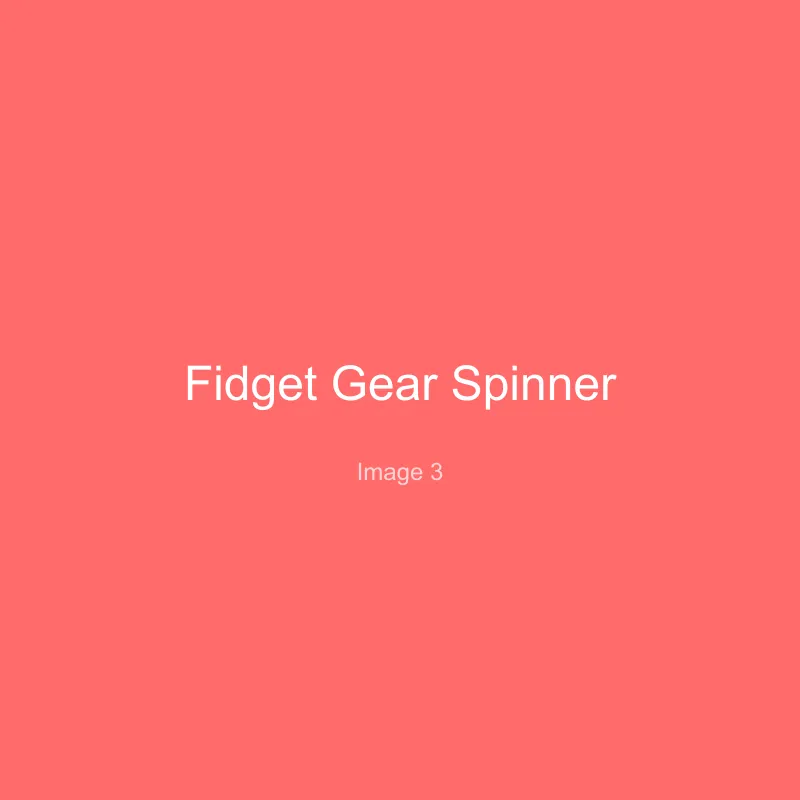 Fidget Gear Spinner - Görsel 3