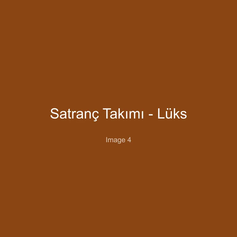 Satranç Takımı - Lüks - Görsel 4